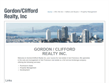 Tablet Screenshot of gordonclifford.com